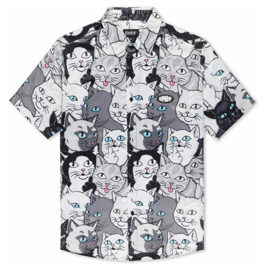 Ripndip Ανδρικό κοντομάνικο πουκάμισο Family Tree Button Up